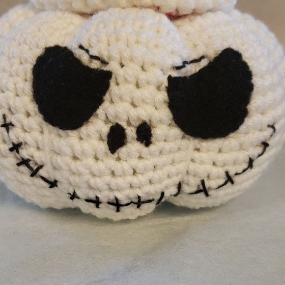*NEW* 🧵Handmade Crocheted Santa Jack Pumpkin - Picture 3 of 5